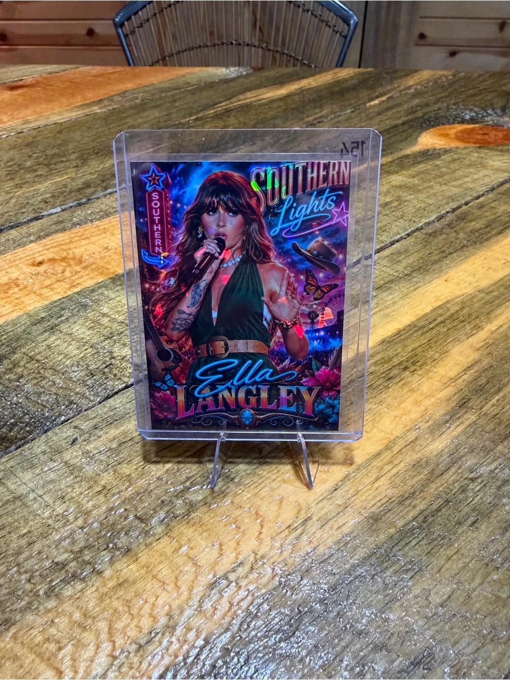 Ella Langley 'Southern Lights' Decorative Custom Display Card - Multicolor